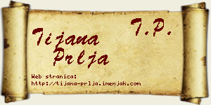 Tijana Prlja vizit kartica